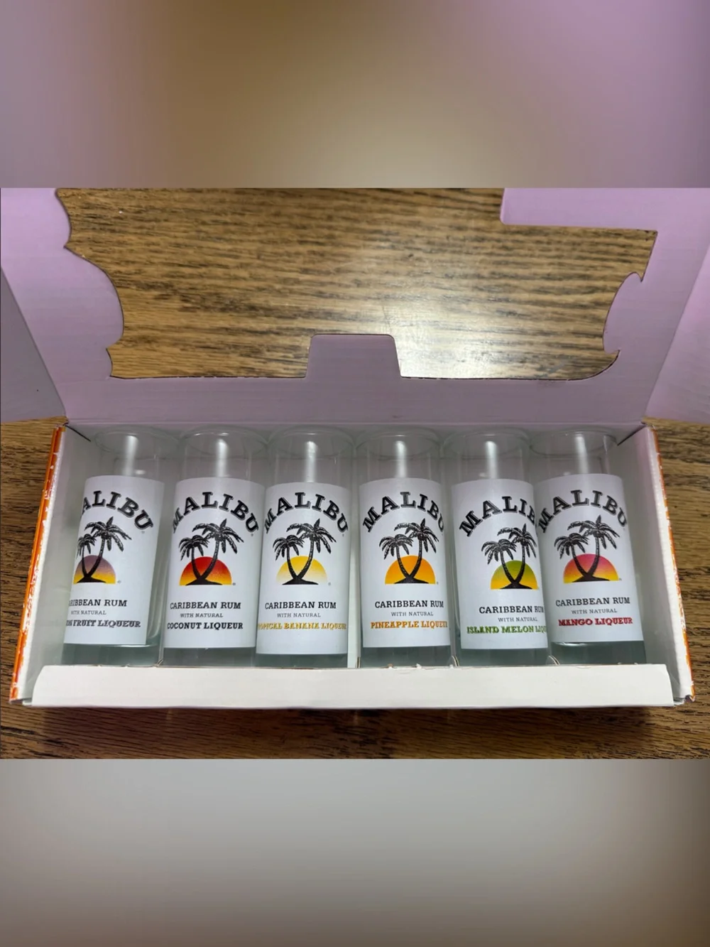 Malibu Rum 6-Piece Tall Shot Glass Set